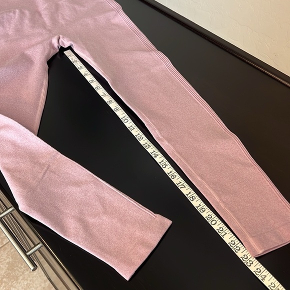 Scrunch back butt lift squat approved leggings, blush pink, high compression, M - Picture 7 of 12